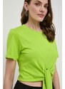 Silvian Heach t-shirt donna colore verde