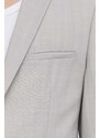 HUGO blazer con aggiunta di lana colore grigio