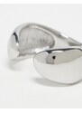 Topshop - Paolo - Anello aperto in acciaio inossidabile resistente all'acqua color argento