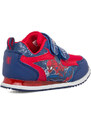 Sneakers primi passi blu e rosse da bambino con luci e con stampa Spiderman