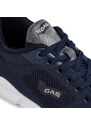Sneakers blu da uomo in tessuto mesh con logo laterale Gas Freespirit