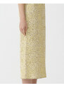 Fabiana Filippi Gonna tubino in tweed, bianco, sole e oro