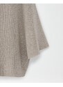 Fabiana Filippi Maglia cappa in cotone con lurex, sabbia