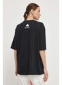 adidas t-shirt in cotone donna colore nero IS1240