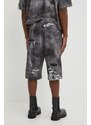 Diesel pantaloncini in cotone P-STON-SHORT colore grigio A13034.0DQAQ
