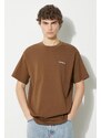 Carhartt WIP t-shirt in cotone S/S Script Embroidery T-Shirt uomo colore marrone I030435.22UXX