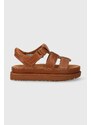 UGG sandali in pelle Goldenstar Strap donna colore marrone 1154650