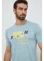 Mizuno maglietta da corsa Core Run colore turchese J2GAB008