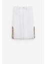 BLUEMARBLE Shorts TONGUE BAGGY DENIM in cotone bianco