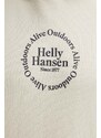 Helly Hansen felpa uomo colore beige con cappuccio con applicazione 53251