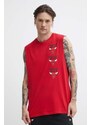 New Era t-shirt in cotone uomo colore rosso CHICAGO BULLS