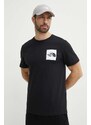 The North Face t-shirt in cotone M S/S Fine Tee uomo colore nero NF0A87NDJK31