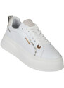 Gattinoni Sneakers Donna Stringate Con Platform Basse Bianco Taglia 35