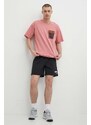 Columbia t-shirt in cotone Painted Peak uomo colore rosa con applicazione 2074481