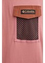 Columbia t-shirt in cotone Painted Peak uomo colore rosa con applicazione 2074481