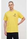 adidas Originals t-shirt in cotone uomo colore giallo IS0183