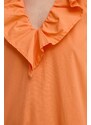 Silvian Heach vestito in cotone colore arancione