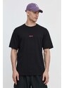 HUGO t-shirt in cotone uomo colore nero 50513834