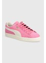 Puma sneakers in camoscio Suede Neon colore rosa 396507