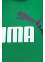 Puma felpa uomo colore verde con cappuccio 907666