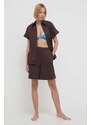 Max Mara Beachwear maglia mare donna colore marrone 2416111019600