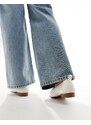 New Look - Scarpe Mary Jane con fascette elasticizzate bianco sporco