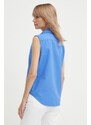 Polo Ralph Lauren camicia in cotone donna colore blu 211906512
