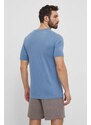 Fjallraven maglietta in lana Abisko Wool Logo colore blu F86977