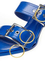 Alexander McQueen Sandalo con Fibbia 36½ Blu 2000000003986