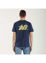 New Balance t-shirt tessuto blu