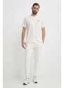 Hummel t-shirt in cotone uomo colore beige