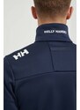 Helly Hansen felpa da sport Crew Fleece colore blu navy