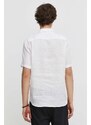Theory camicia di lino colore bianco
