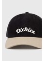 Dickies berretto da baseball in cotone KEYSVILLE CAP colore nero con applicazione DK0A4YPA