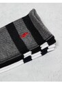 Polo Ralph Lauren - Confezione da 3 paia di calzini sportivi neri, grigi e bianchi a righe-Nero