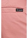 Columbia pantaloncini in cotone Washed Out colore rosa 1491953