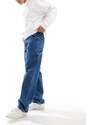 Dr Denim - Colt Worker - Jeans ampi a fondo ampio lavaggio stream medio rétro-Blu