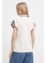 Tommy Hilfiger polo donna colore beige
