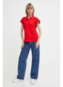Tommy Hilfiger polo donna colore rosso