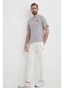 Hummel t-shirt in cotone hmlLGC KAI REGULAR HEAVY T-SHIRT uomo colore grigio con applicazione 223989