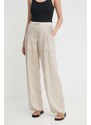 Emporio Armani pantaloni donna colore beige 3D2P93 1NKGZ