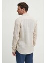 Michael Kors camicia di lino colore beige