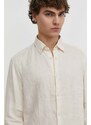 Drykorn camicia di lino RAMIS colore beige 126004 47350