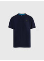 North Sails T-shirt blu con patch North Tech