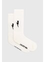 Neil Barrett calzini Bolt Cotton Skate Socks uomo colore bianco MY77116A-Y9400-526N