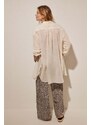 women'secret camicia da spiaggia in cotone PERFECT BEACH SETS colore beige 5547387