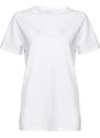 Pinko t-shirt da donna basic a maniche corte in jersey di cotone bianca