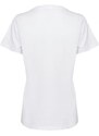 Pinko t-shirt da donna basic a maniche corte in jersey di cotone bianca