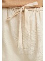 By Malene Birger pantaloncini in lino colore beige