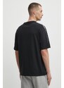 Reebok t-shirt in cotone Court Sport uomo colore nero 100202807